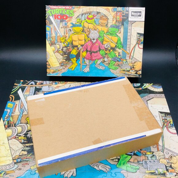 1990 Teenage Mutant Ninja Turtles Original 100 piece Jigsaw Puzzle -COMPLETE - Picture 11 of 11